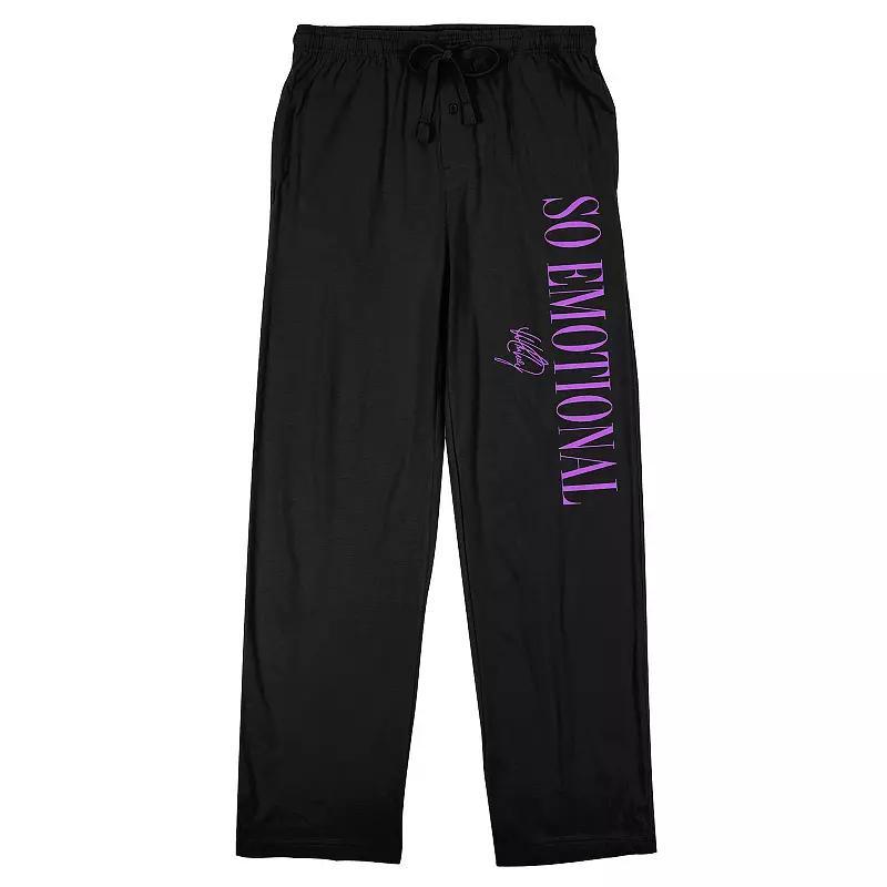 Men's Whitney Houston Sleep Pants, Size: XXL, Black Product Image