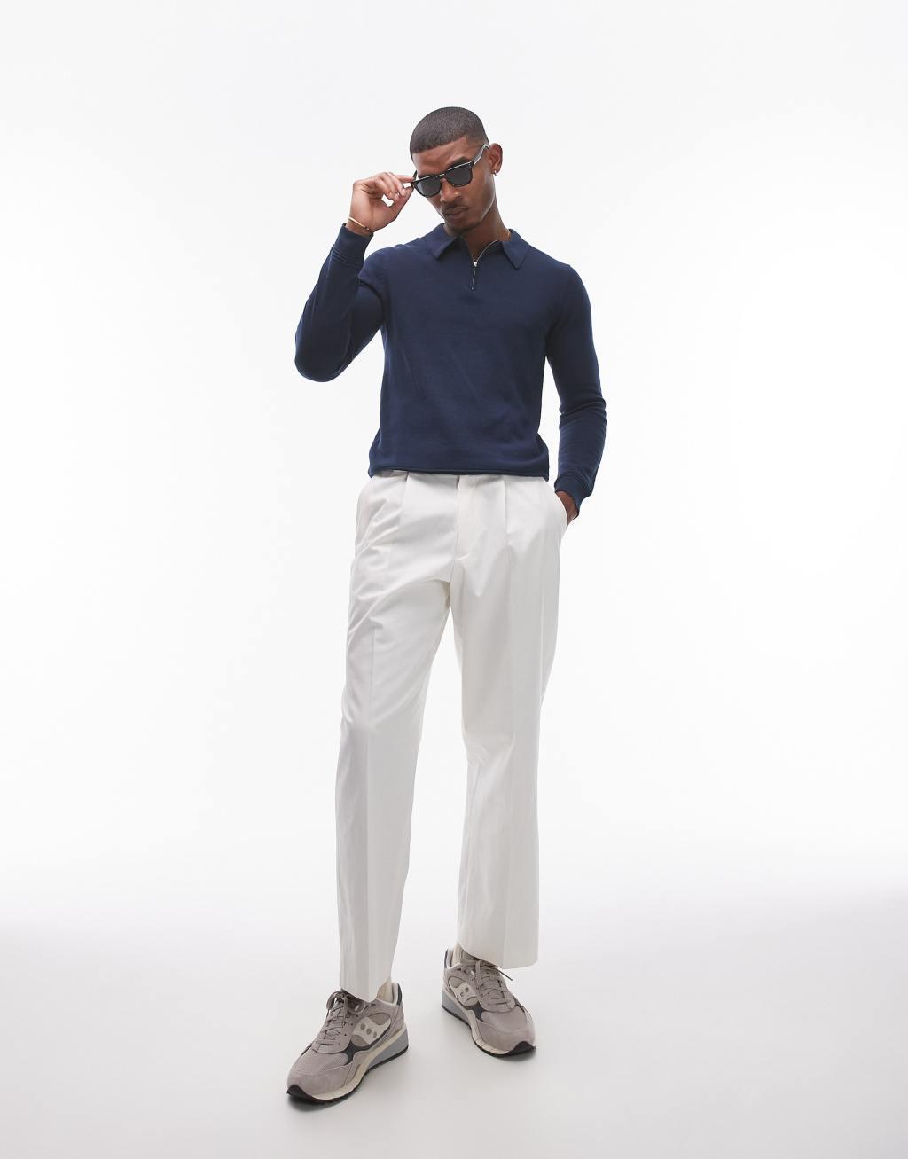 Topman essential polo in navy Product Image