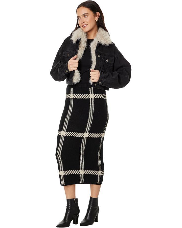 Faux Fur Cropped Jacket Product Image