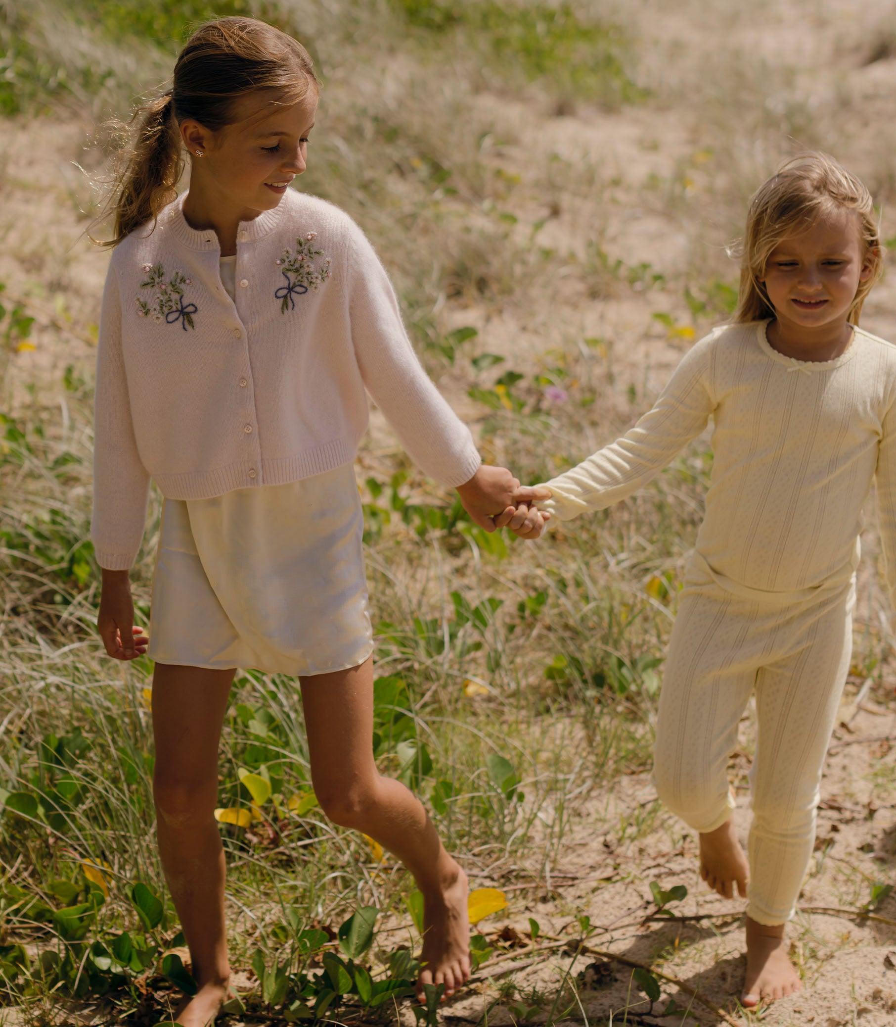 OCTAVE TEE -- CREME CITRON QUELLE JOLIE POINTELLE Kids Product Image