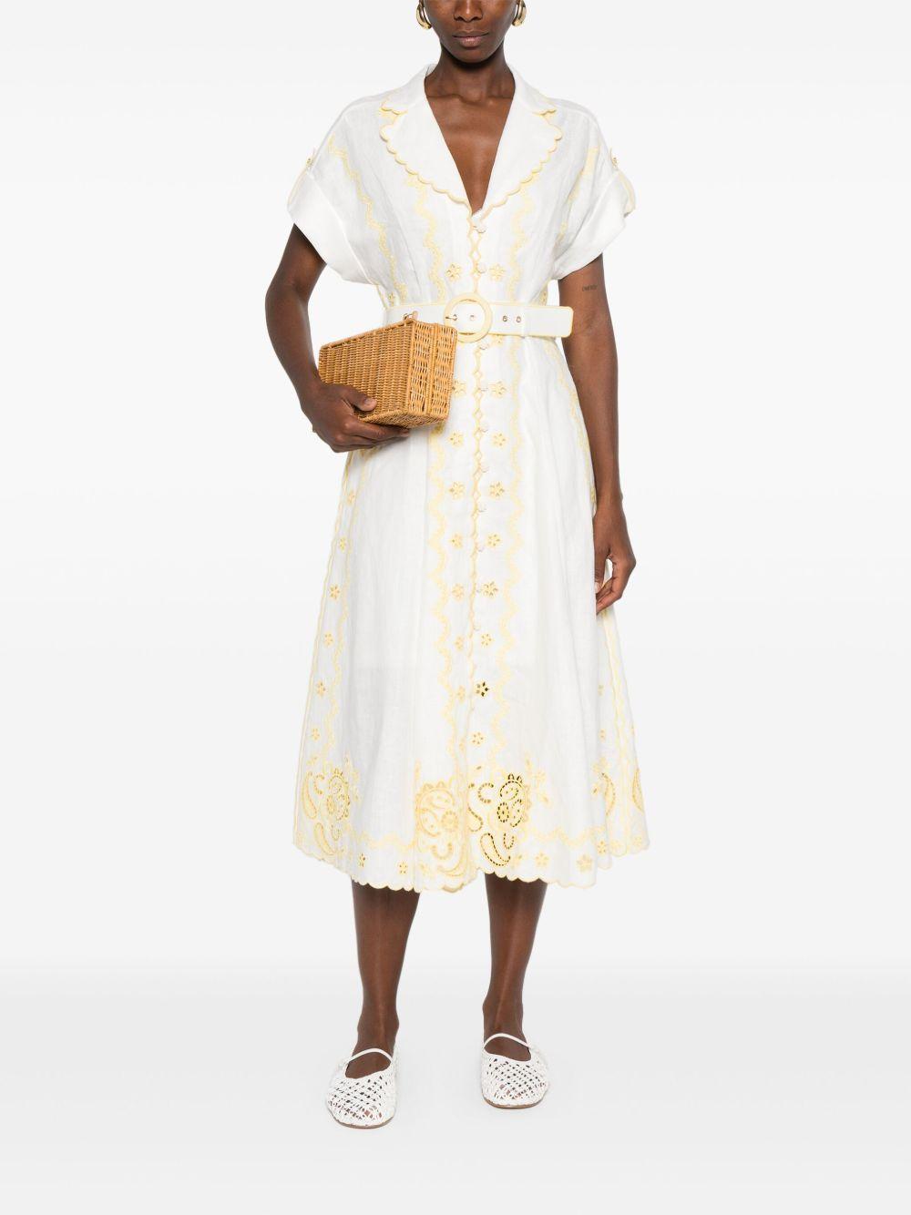Lucky embroidered midi dress Product Image
