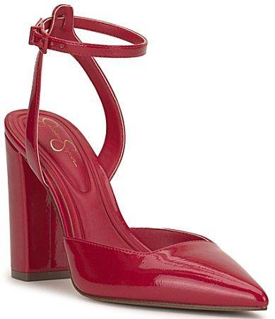 Jessica Simpson Nazela Patent Ankle Strap Dress Pumps Product Image