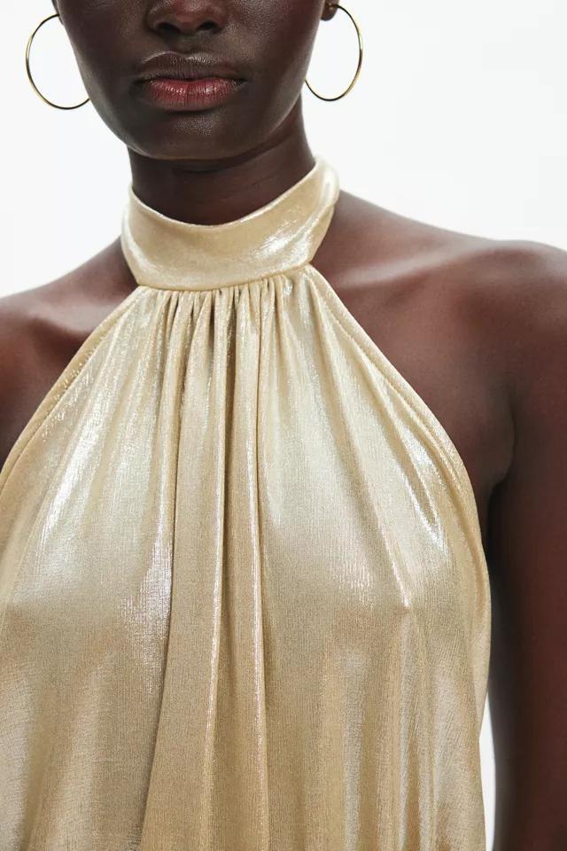 Silence + Noise Dagny Shine Backless Halter Top Product Image