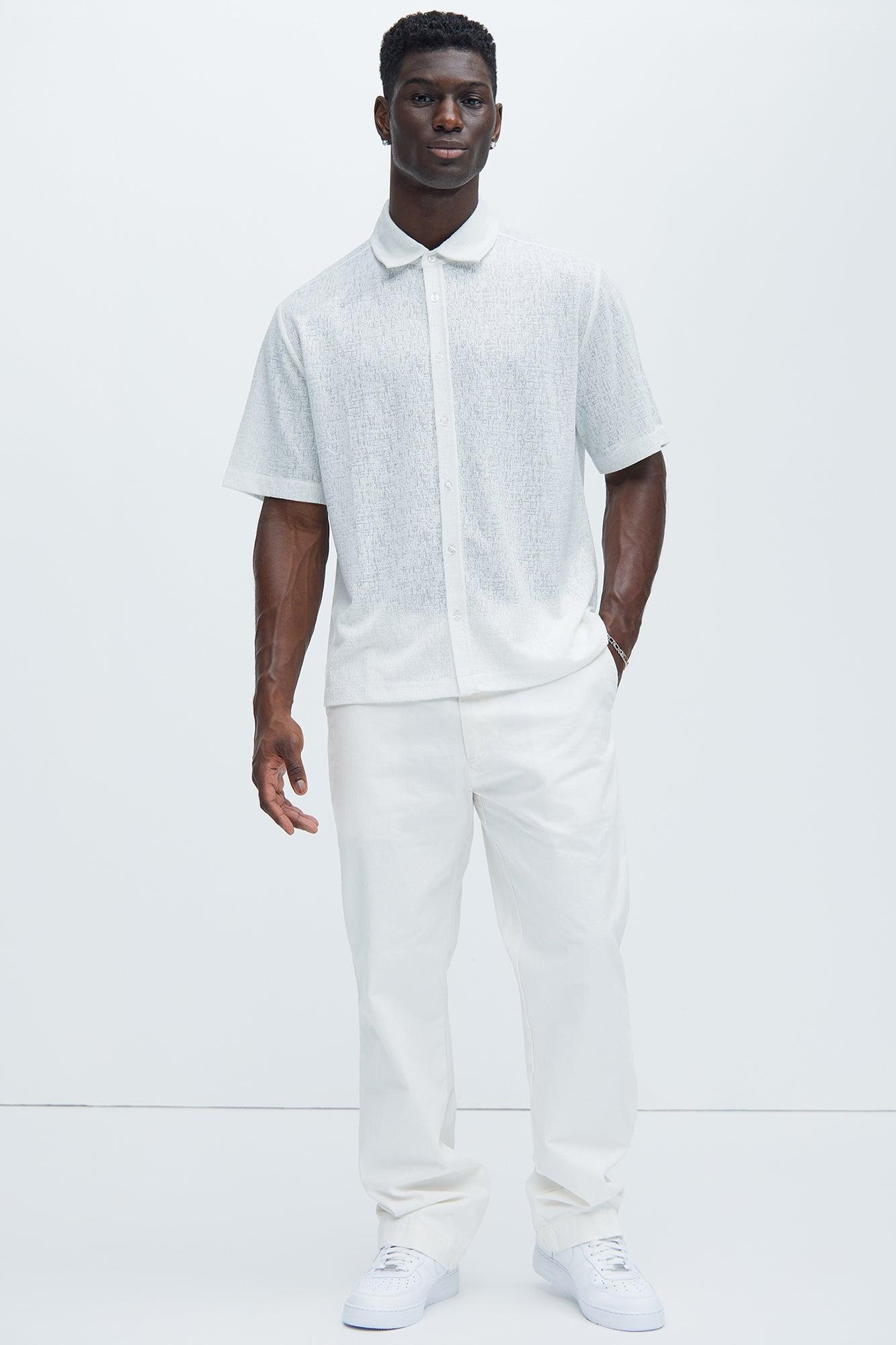 Henrik Textured Shirt - White Product Image