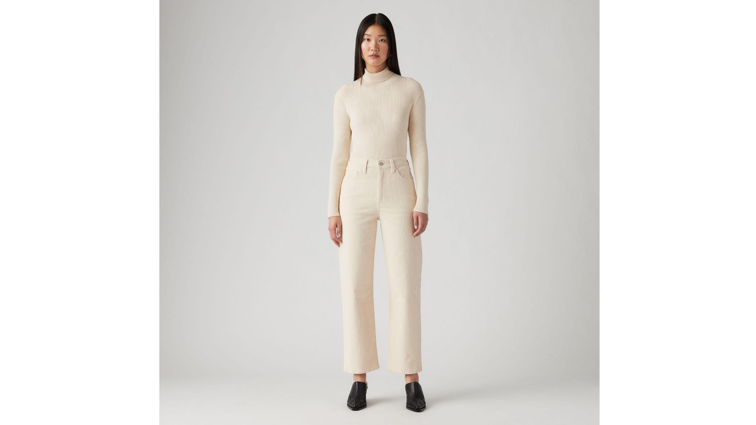 Ribcage Straight Ankle Corduroy Women's Pants Product Image