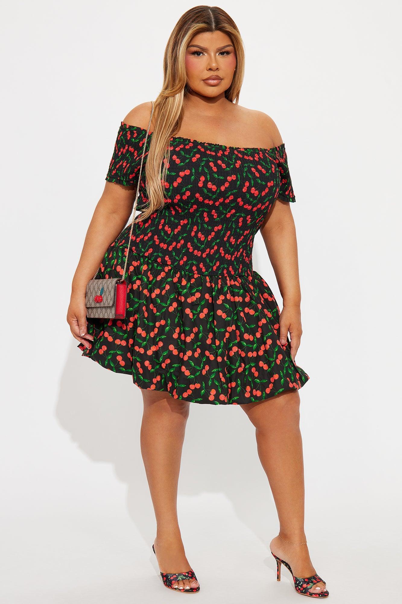 Sarah Smocked Mini Dress - Black/combo Product Image