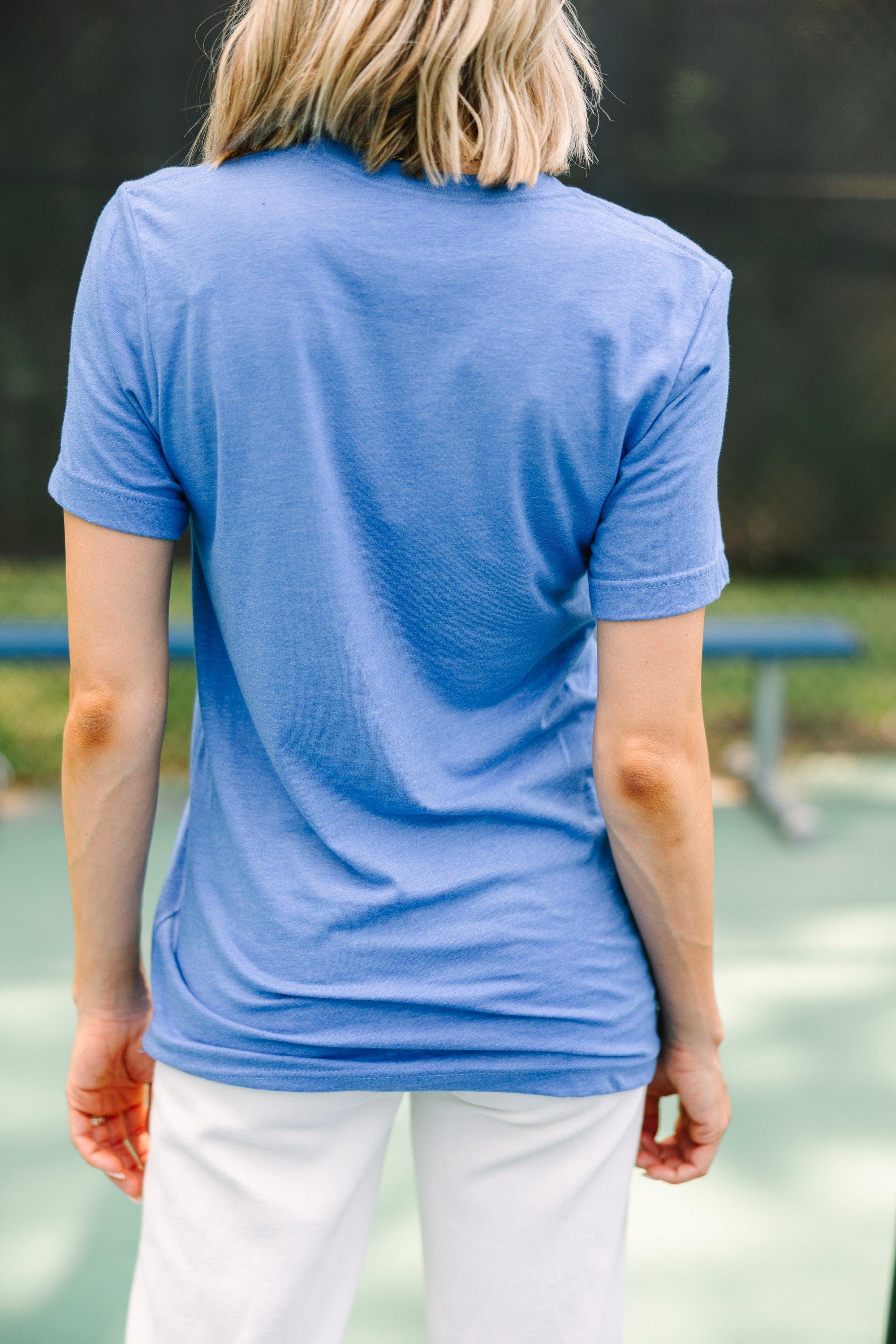 Today Is A Good Day Blue Graphic Tee Female Product Image