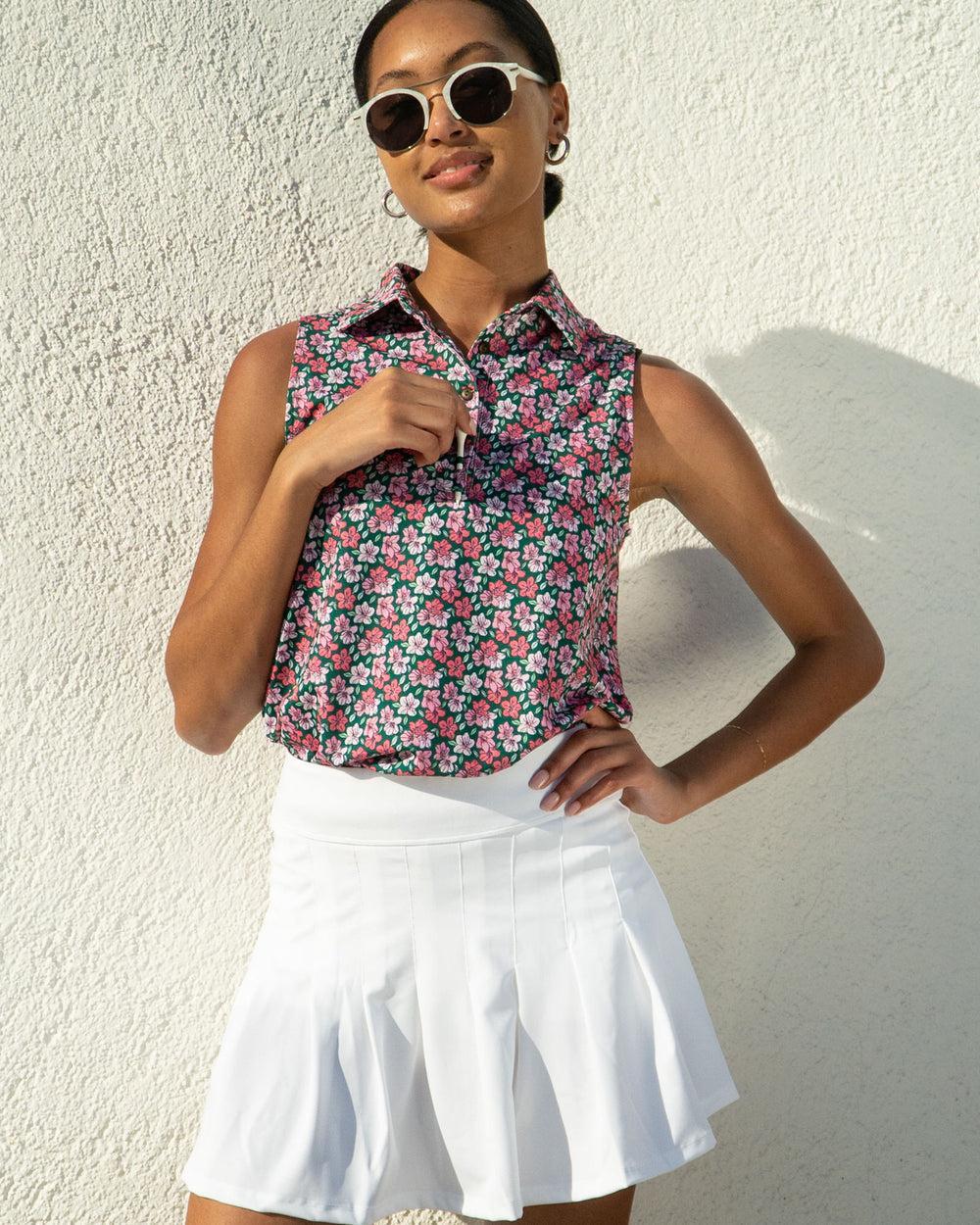 The Azaleas - Ladies Sleeveless Golf Polo Product Image