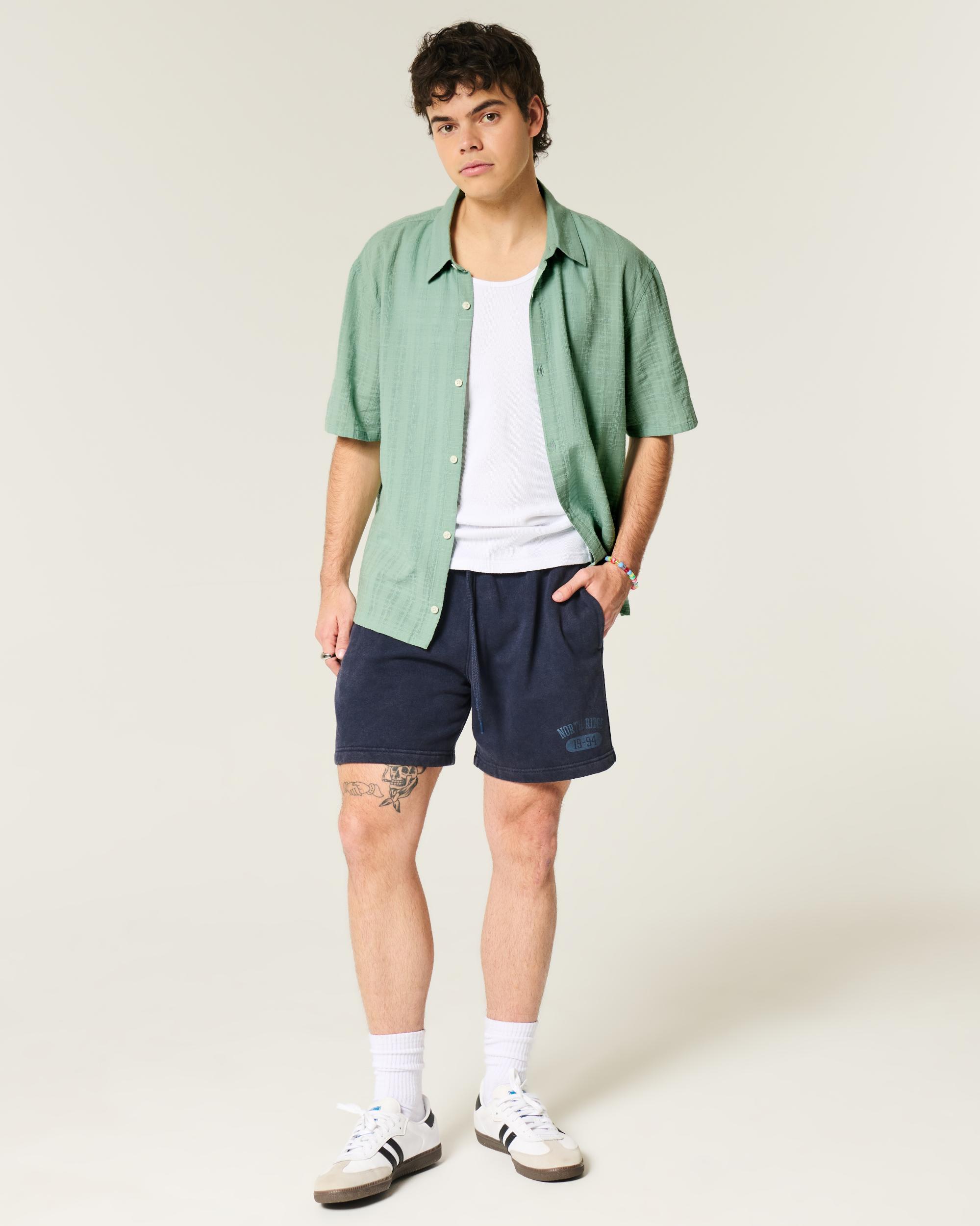 Boxy Short-Sleeve Shirt Product Image