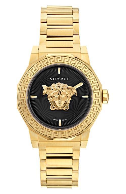 Versace Womens Medusa Deco Quartz Analog Gold Stainless Steel Bracelet Watch - IP Yellow Gold Product Image