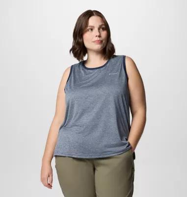 Plus Size Columbia Bluevista Hill™ Omni-WICK™ Tank Top, Women's, Size: 2XL, Collegiate Blue Product Image