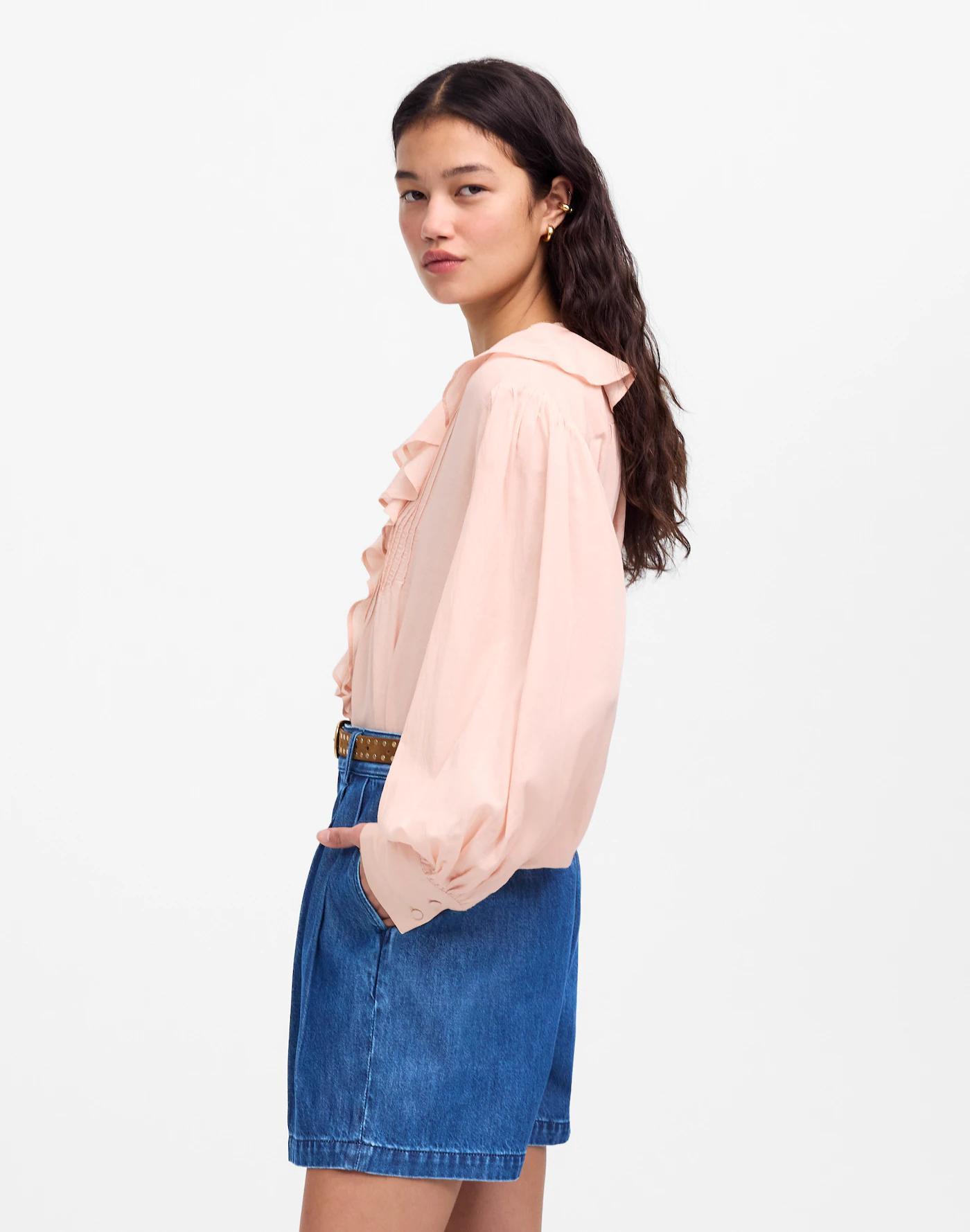 The Harlow Superwide Jean Short: Airy Denim Edition Product Image