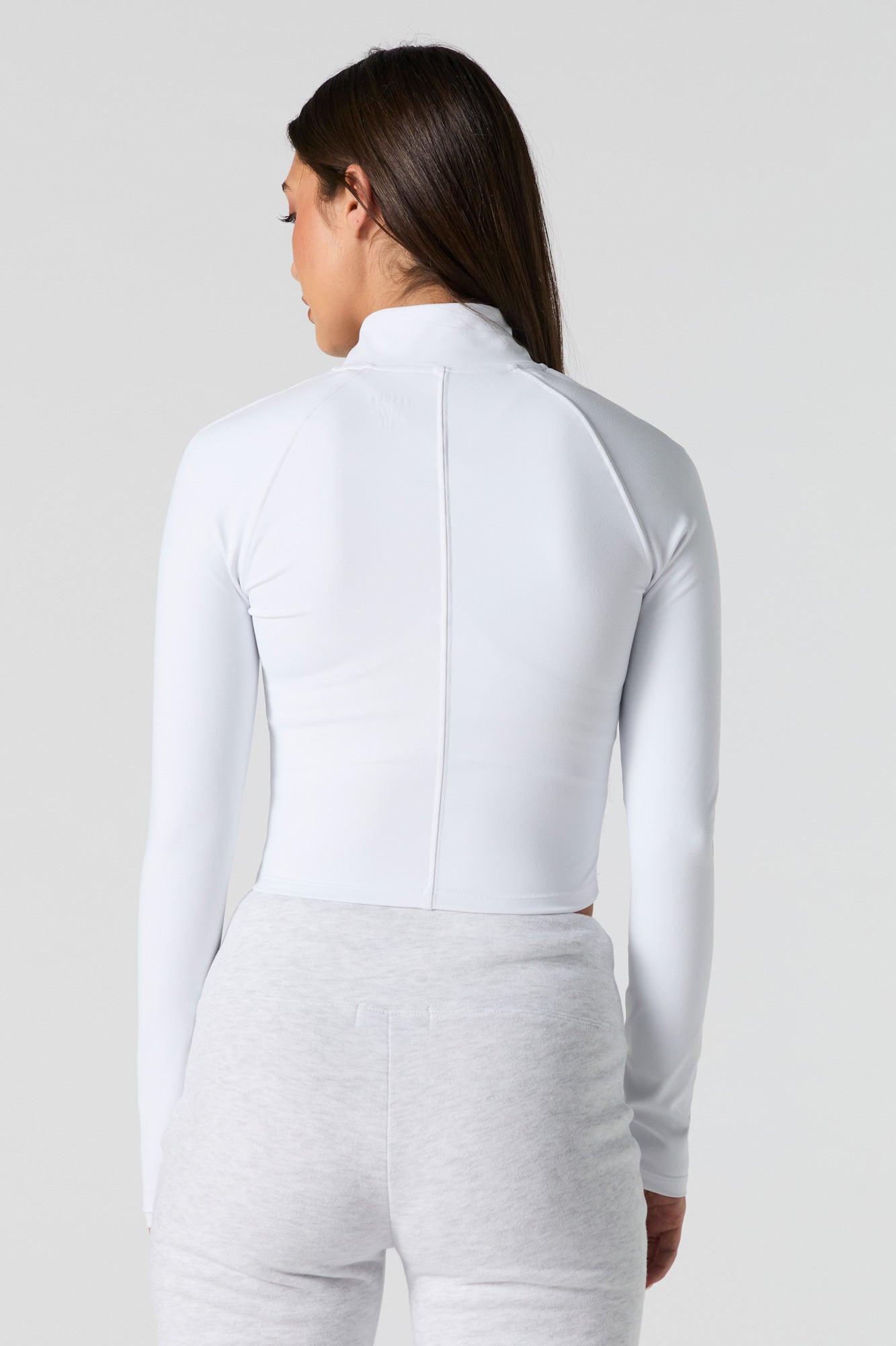 Active Mock Zip-Up Long Sleeve Top Female Product Image
