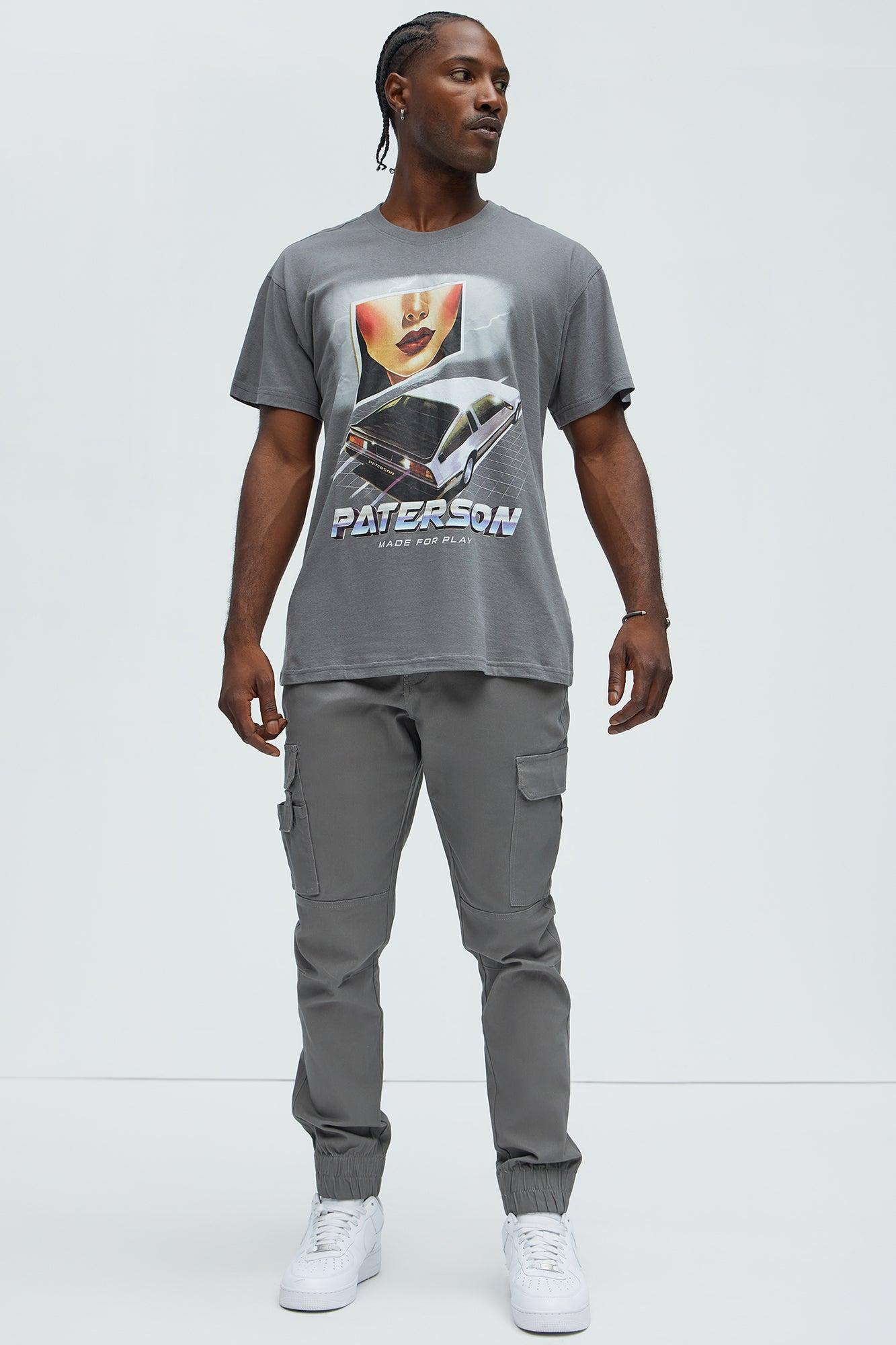 Paterson Back For Play Short Sleeve Tee - Grey Product Image