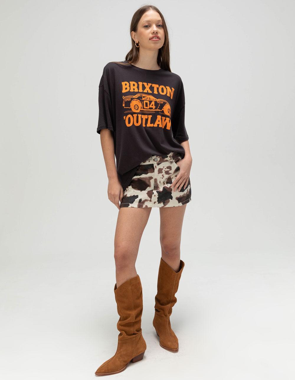 BRIXTON Outlaw Womens Oversized Tee - BLACK Product Image