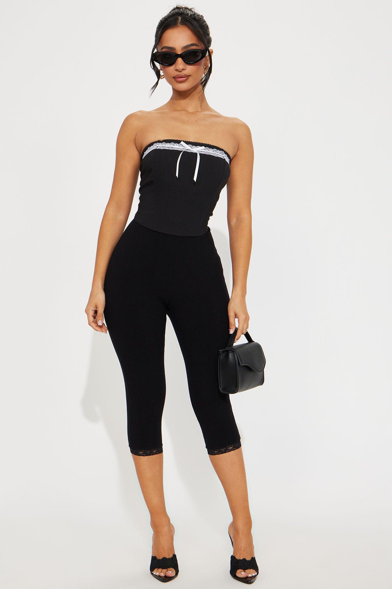 Modern Muse Corset Top - Black Product Image