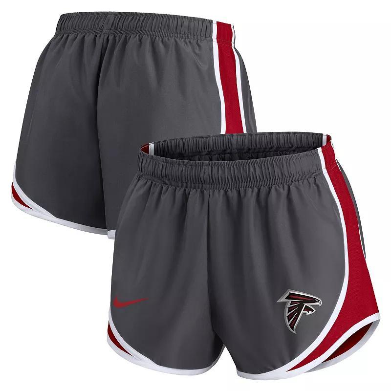 Women's Nike Charcoal Carolina Panthers Logo Performance Tempo Shorts, Size: Large Product Image
