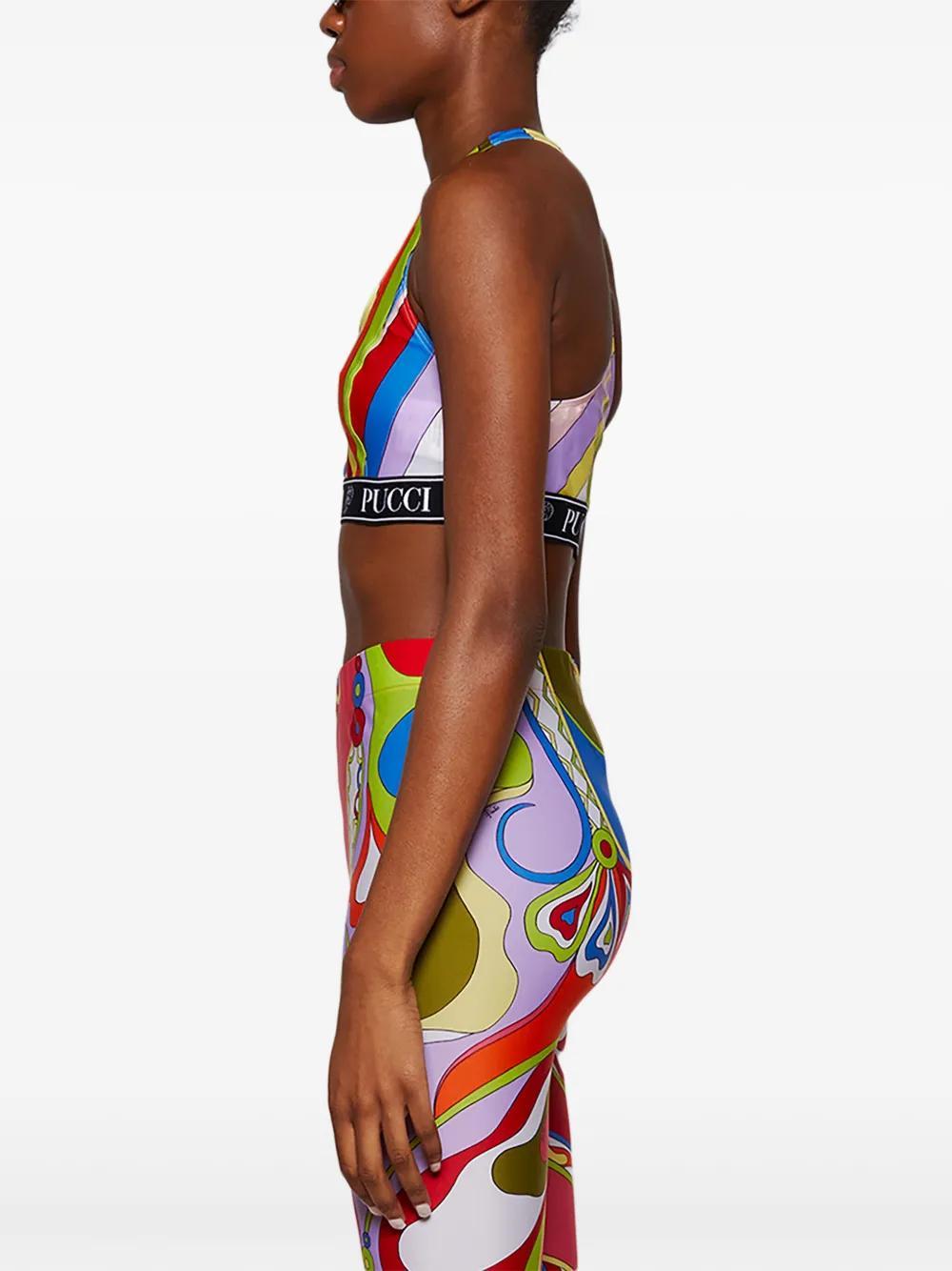 Iride-print crop top Product Image