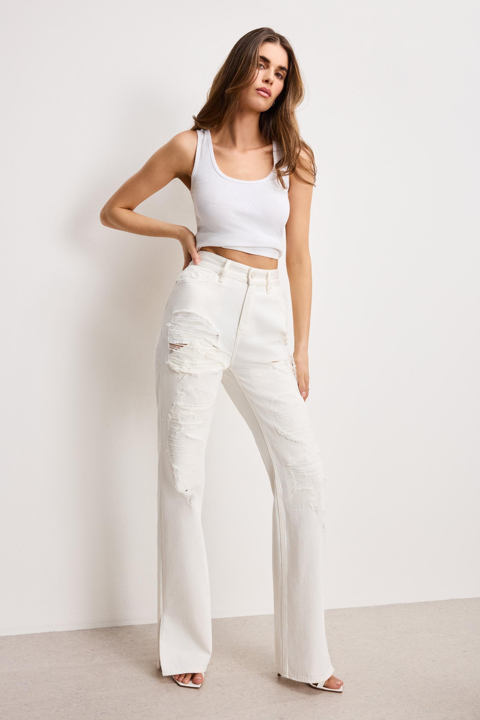 THE KHLOÉ JEAN LONG | CLOUD WHITE Product Image