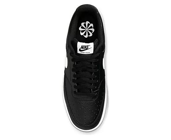 Nike Court Vision Next Nature Men's Low-Top Shoes, Size: 11.5, Black White Black Product Image