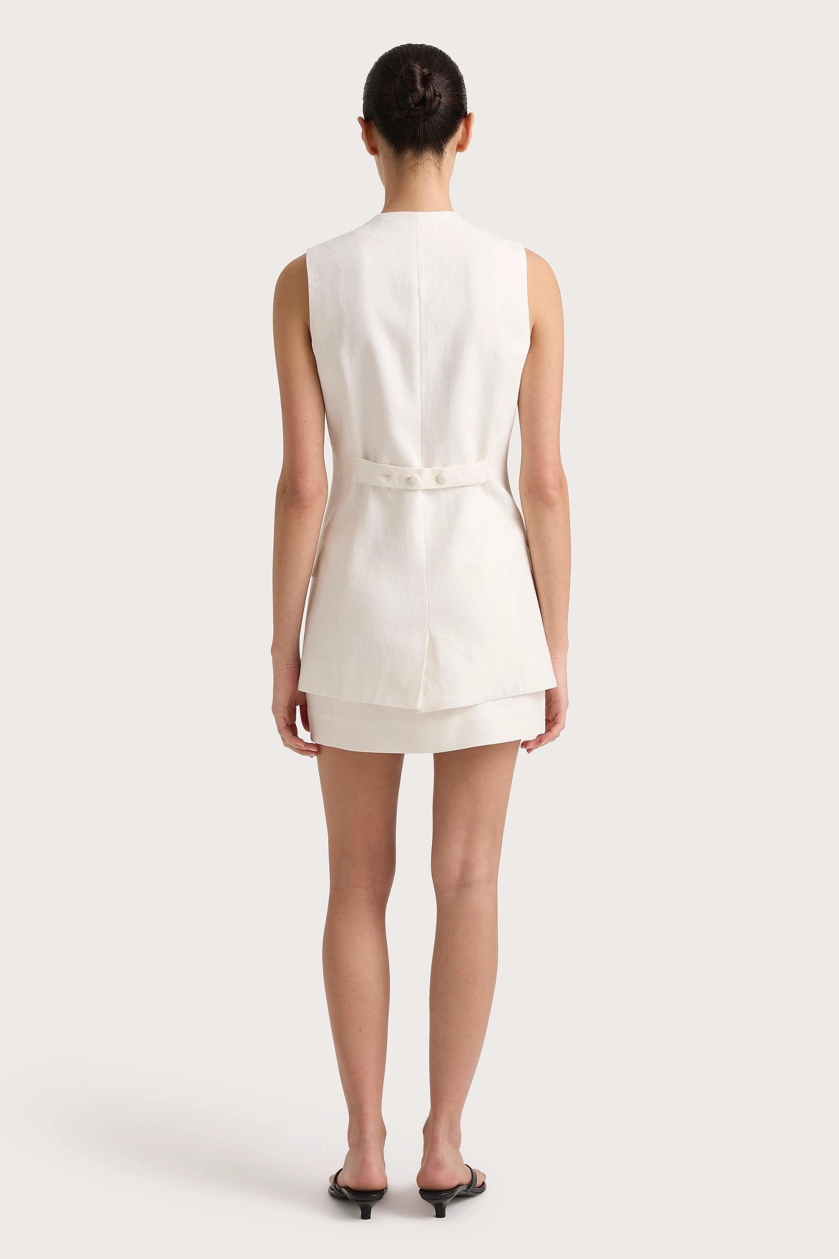 Jane Mini Skirt White Product Image