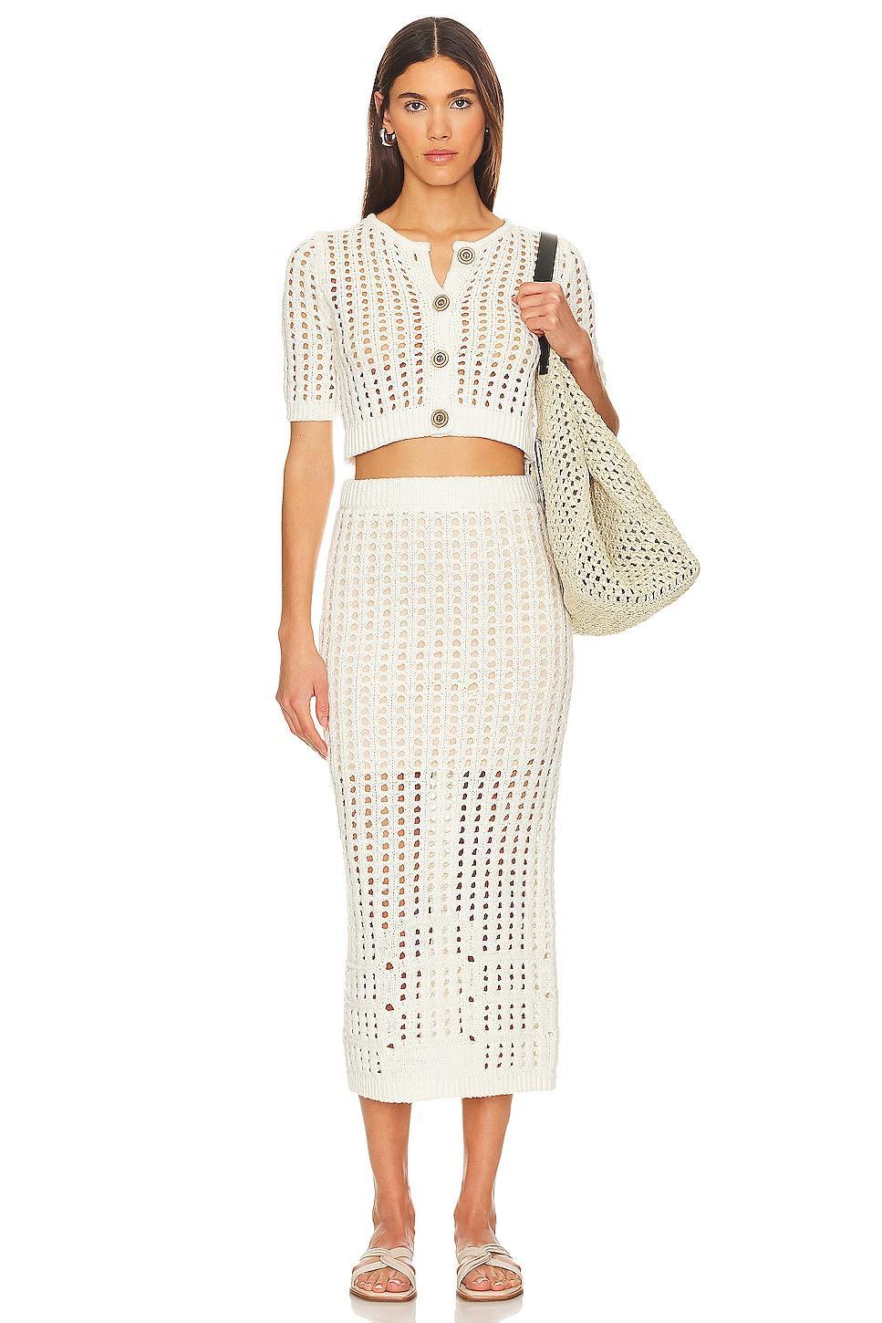 Adele Open Stitch Cropped Cardi 525 Product Image