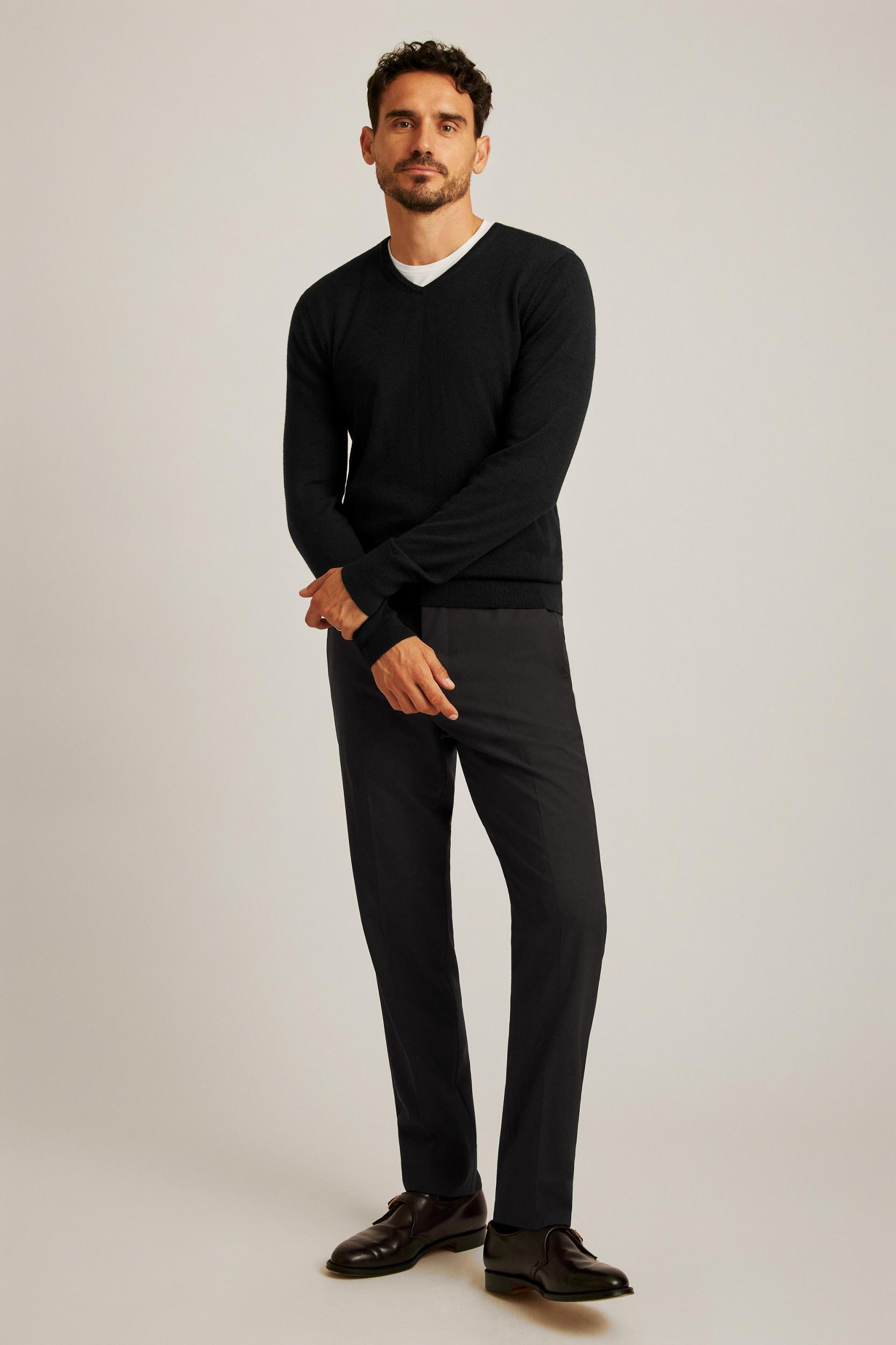 Washable Merino V-Neck Sweater Product Image