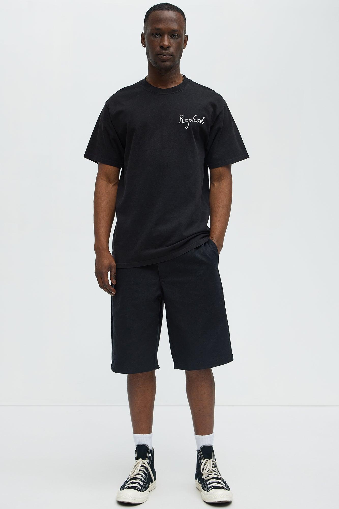 Raphael The School Of Athens Oversized Short Sleeve Tee - Black Product Image