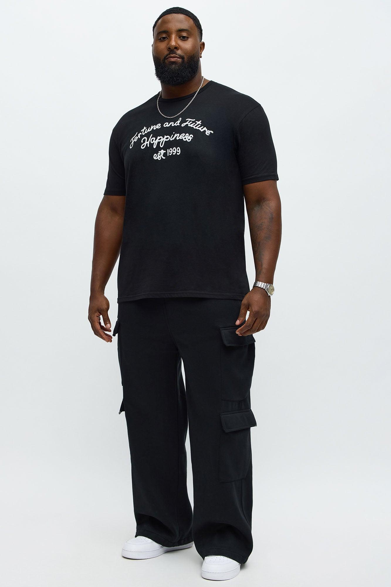 Fortune And Future Short Sleeve Tee - Black Product Image