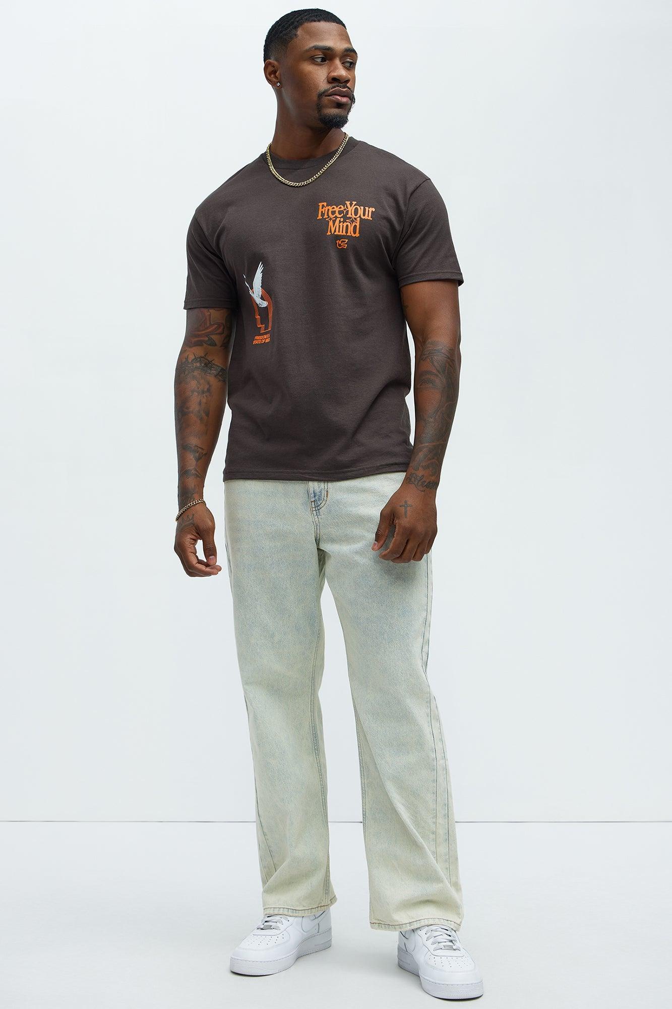 Free Your Mind Short Sleeve Tee - Brown Product Image