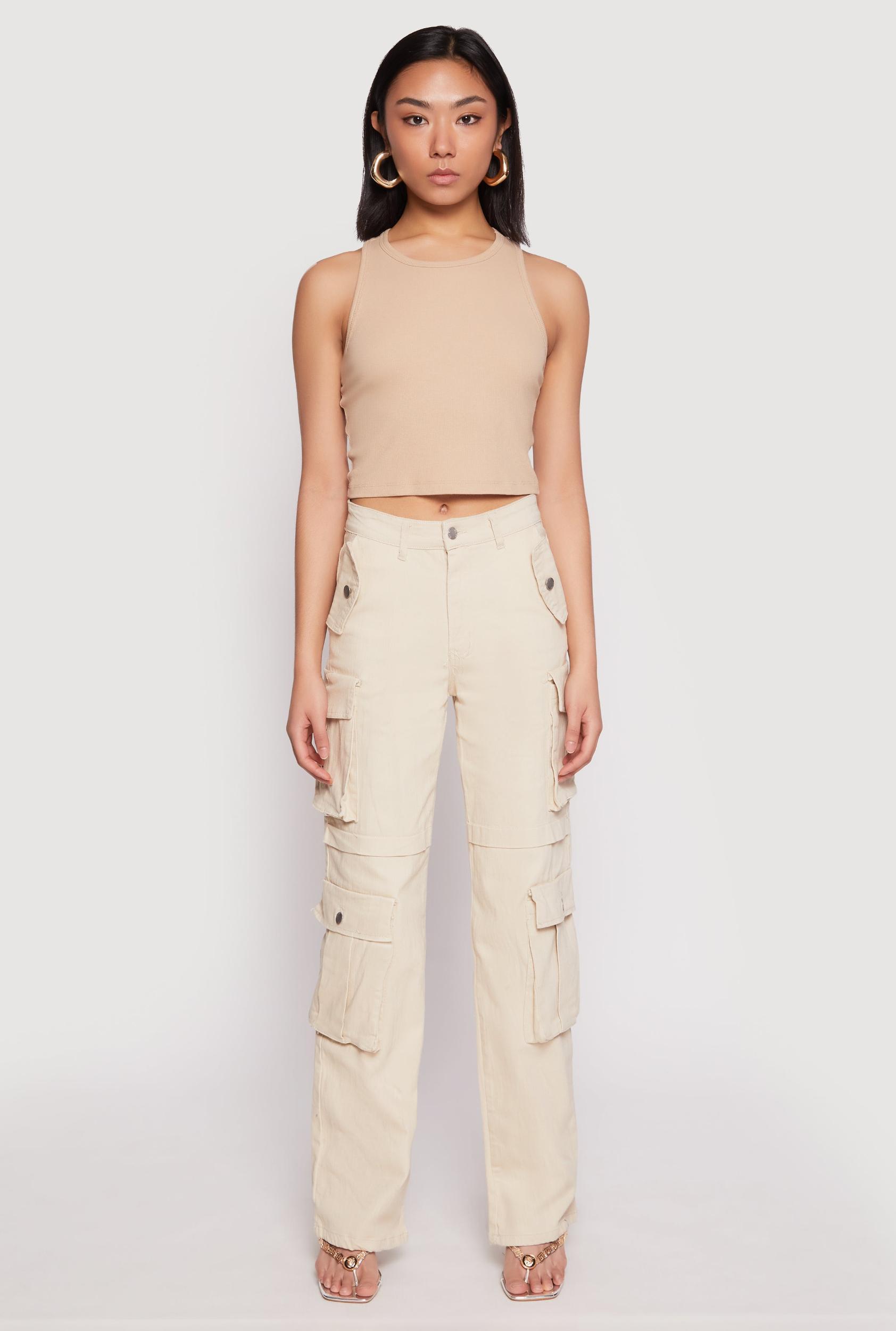 Womens Daisy Four Cargo Pocket Straight Leg Pants Product Image