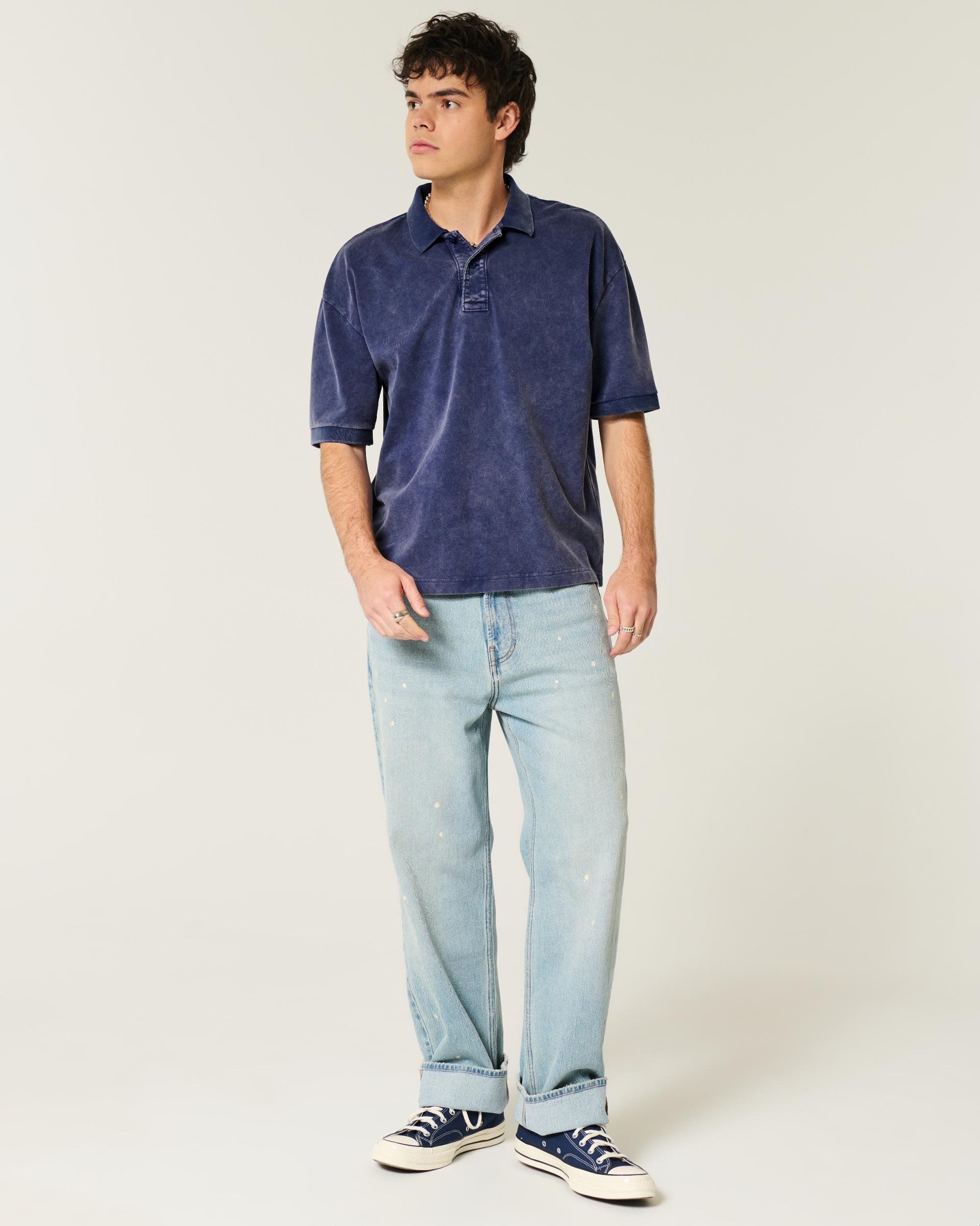 Boxy Crop Polo Product Image