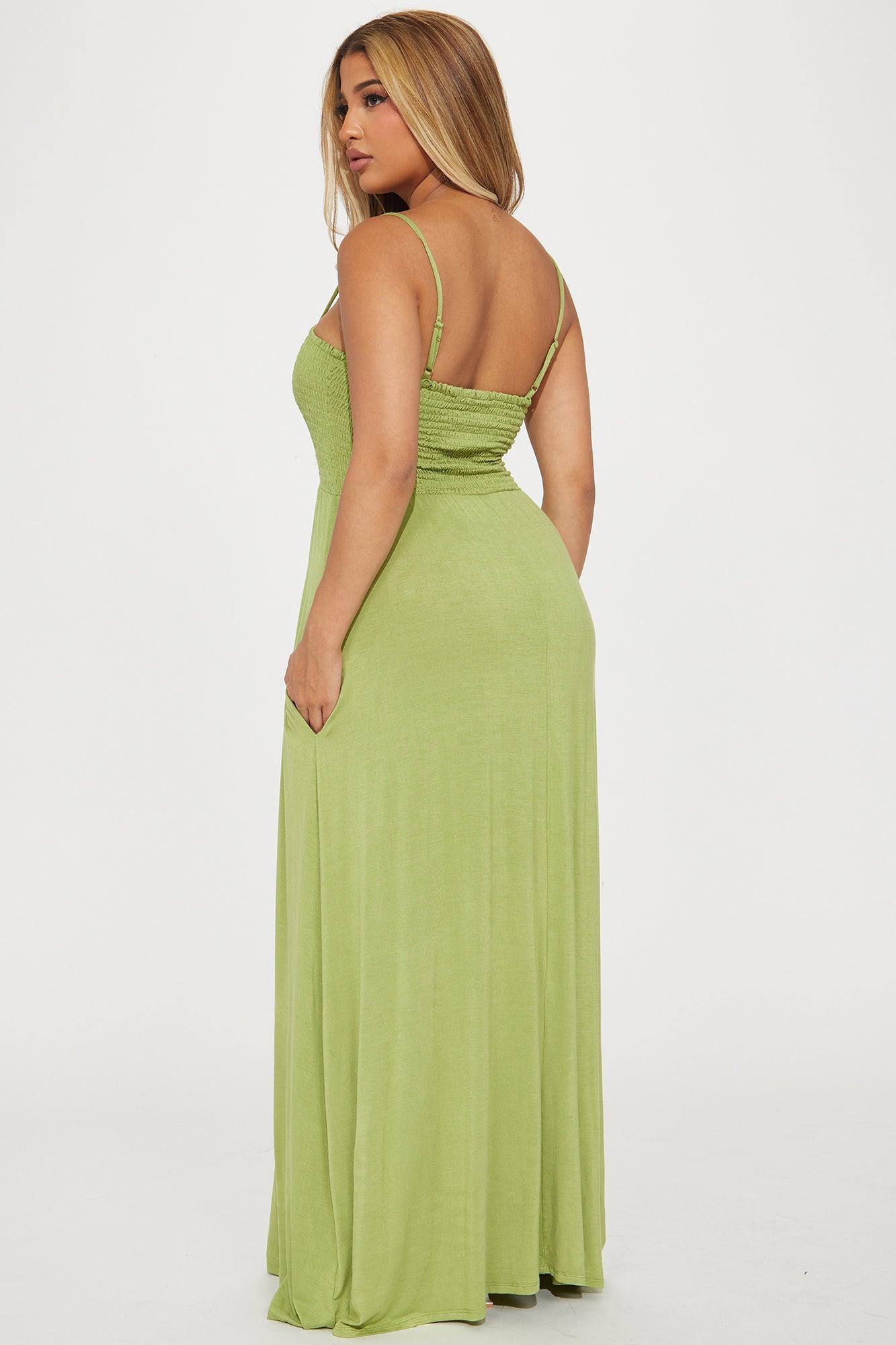 Holly Maxi Dress - Olive Product Image