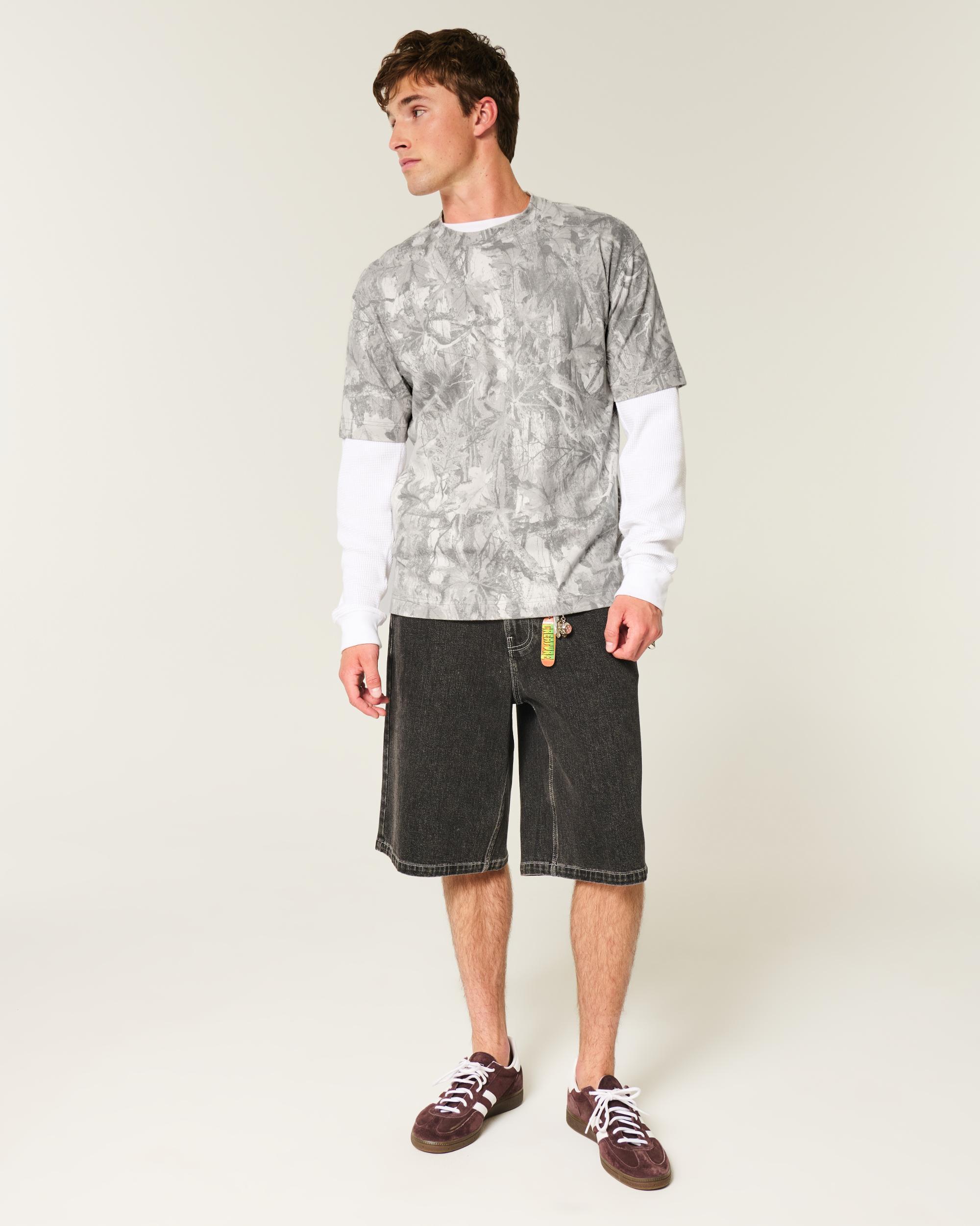 Boxy Heavyweight Washed Crew T-Shirt Product Image