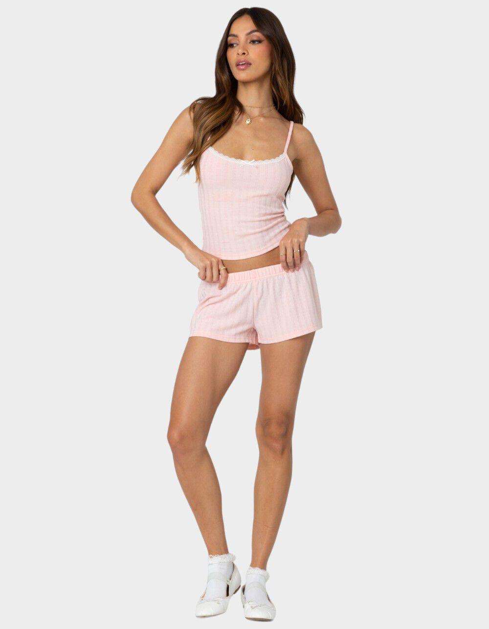EDIKTED Irene Pointelle Tank Top Product Image