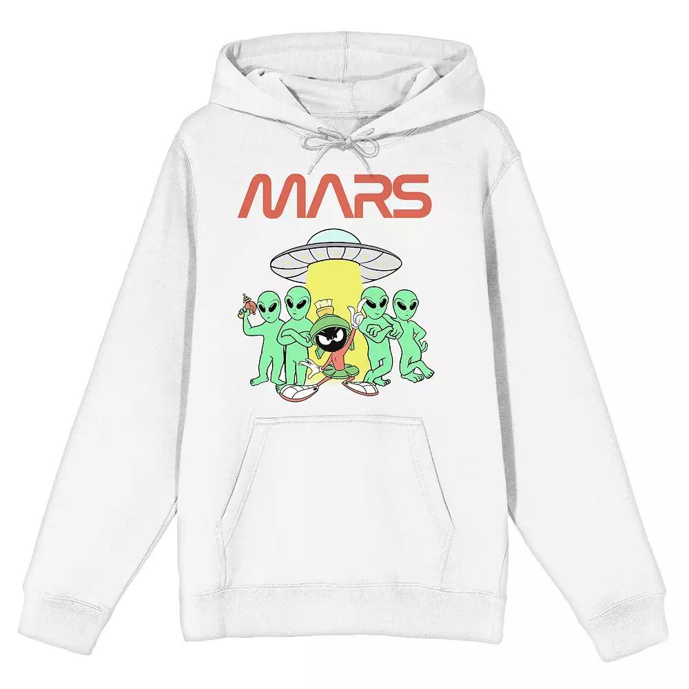 Men's Looney Tunes Marvin Hoodie, Size: XL, White Product Image