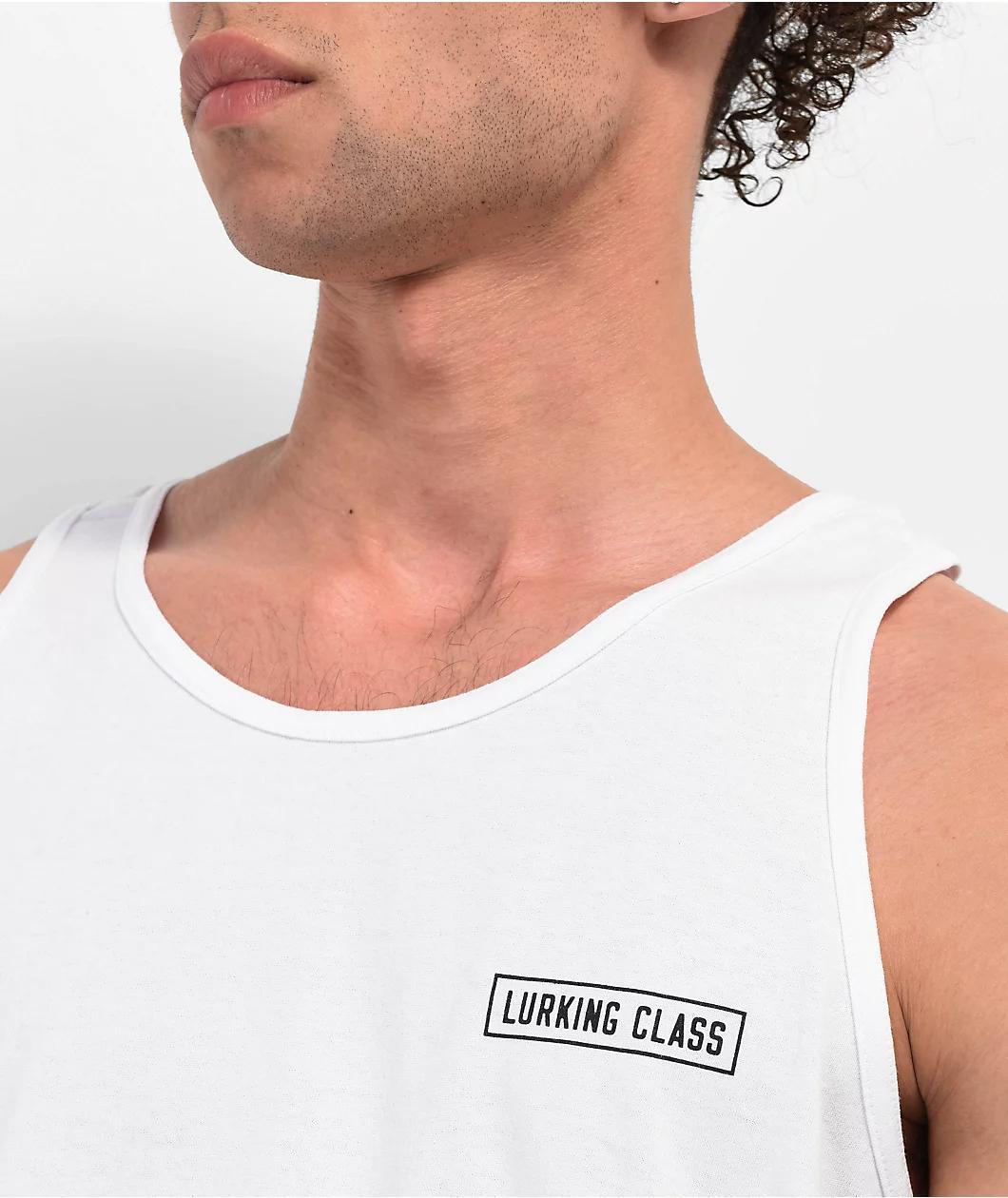 Lurking Class by Sketchy Tank Trust No Suits White Tank Top Product Image