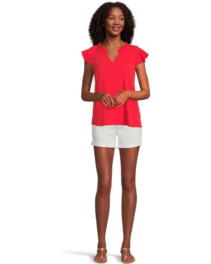 Women's Mod-o-doc Sleeveless Ruffle Top Product Image