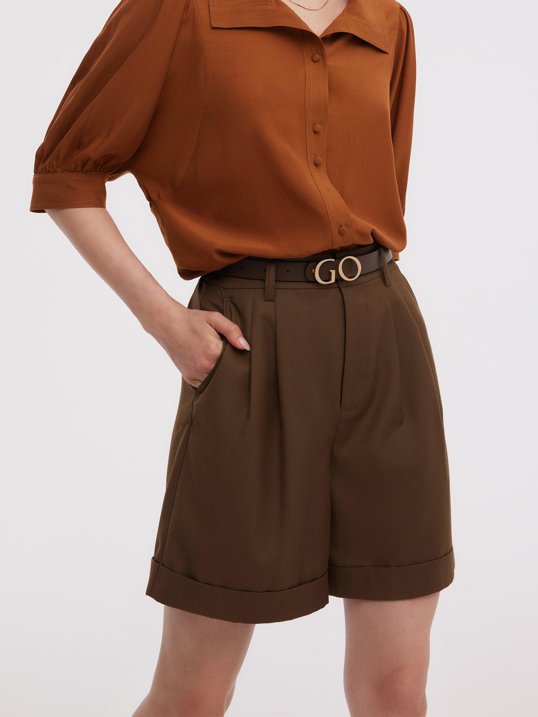 Loose Fit A-Line Women Shorts Product Image