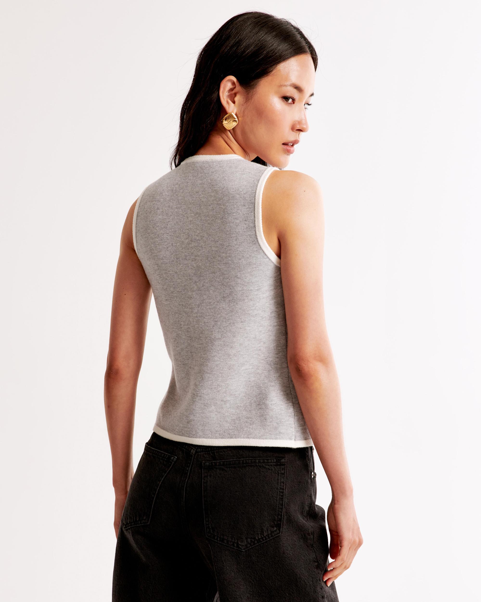 The A&F Mara Crew Sweater Vest Product Image