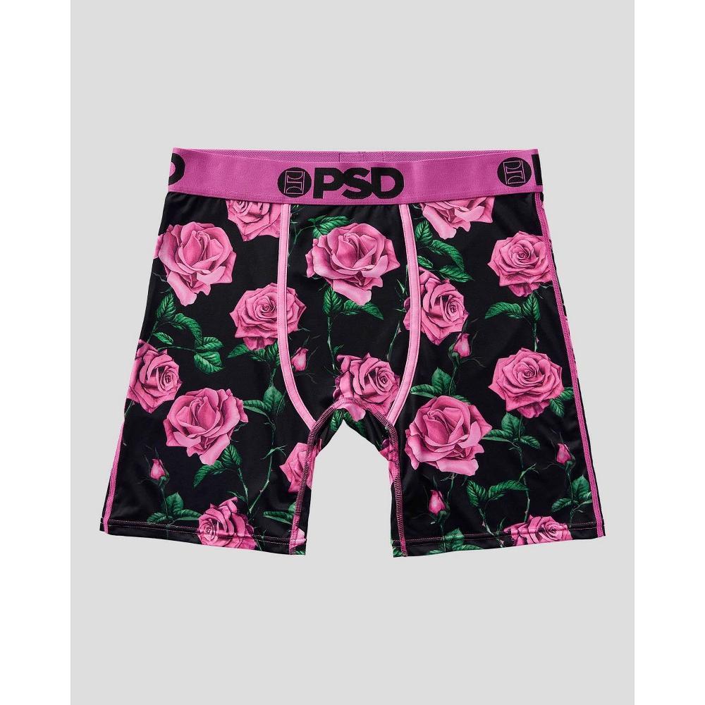 PSD Men's Floral Print Boxer Briefs 2pk - Pink/Green/Black Product Image
