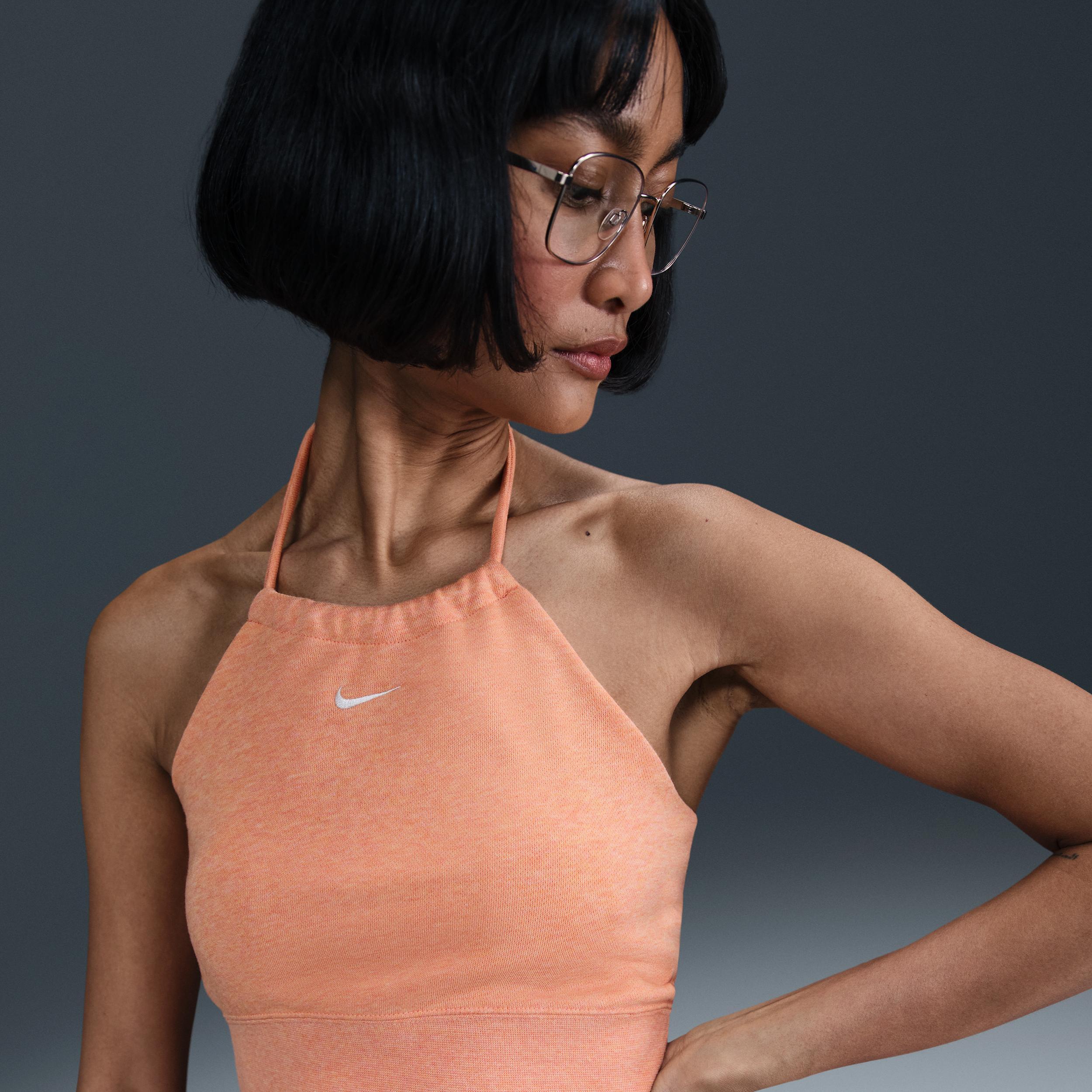 Women's Nike Sportswear Chill Terry Slim Cropped French Terry Halter Top Product Image
