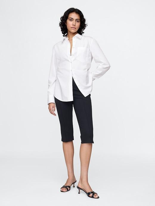 Organic Cotton Poplin Long Shirt Product Image
