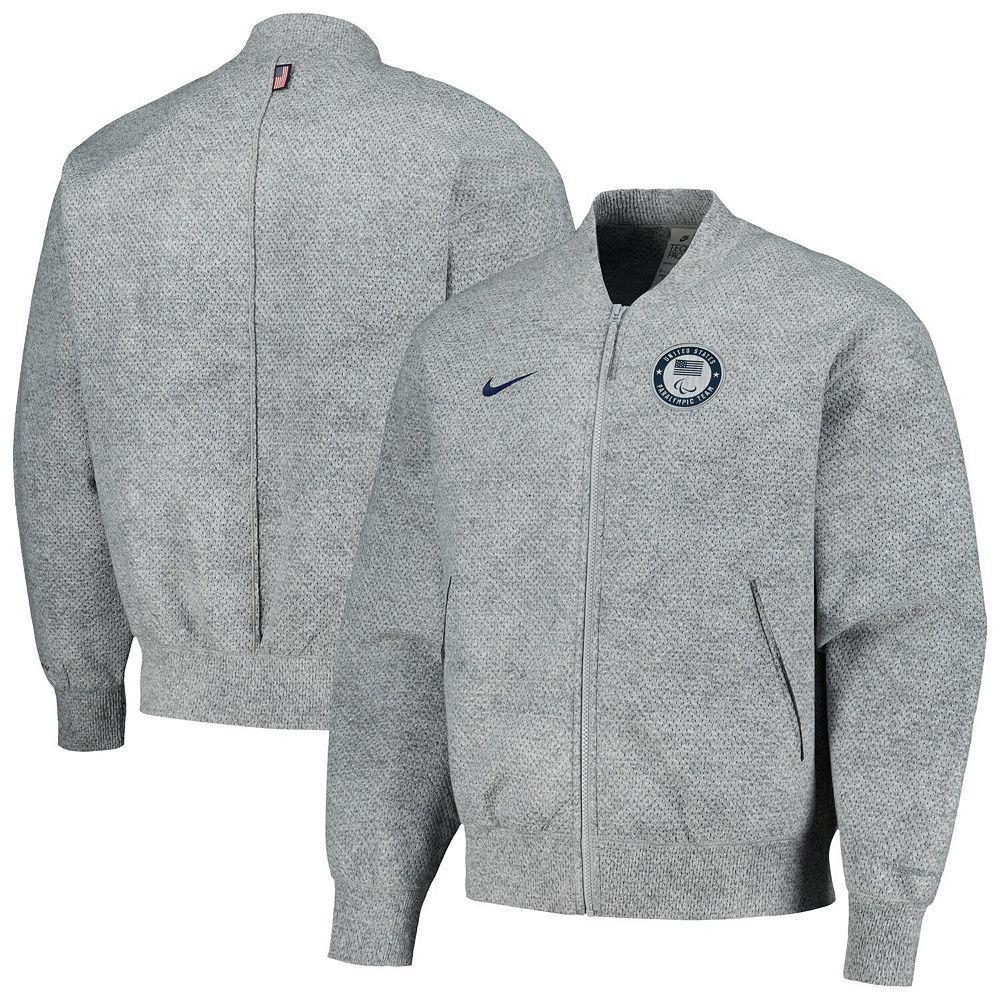Men's Nike Gray Team USA Media Day Look Performance Full-Zip Jacket, Size: Large, Usa Grey Product Image