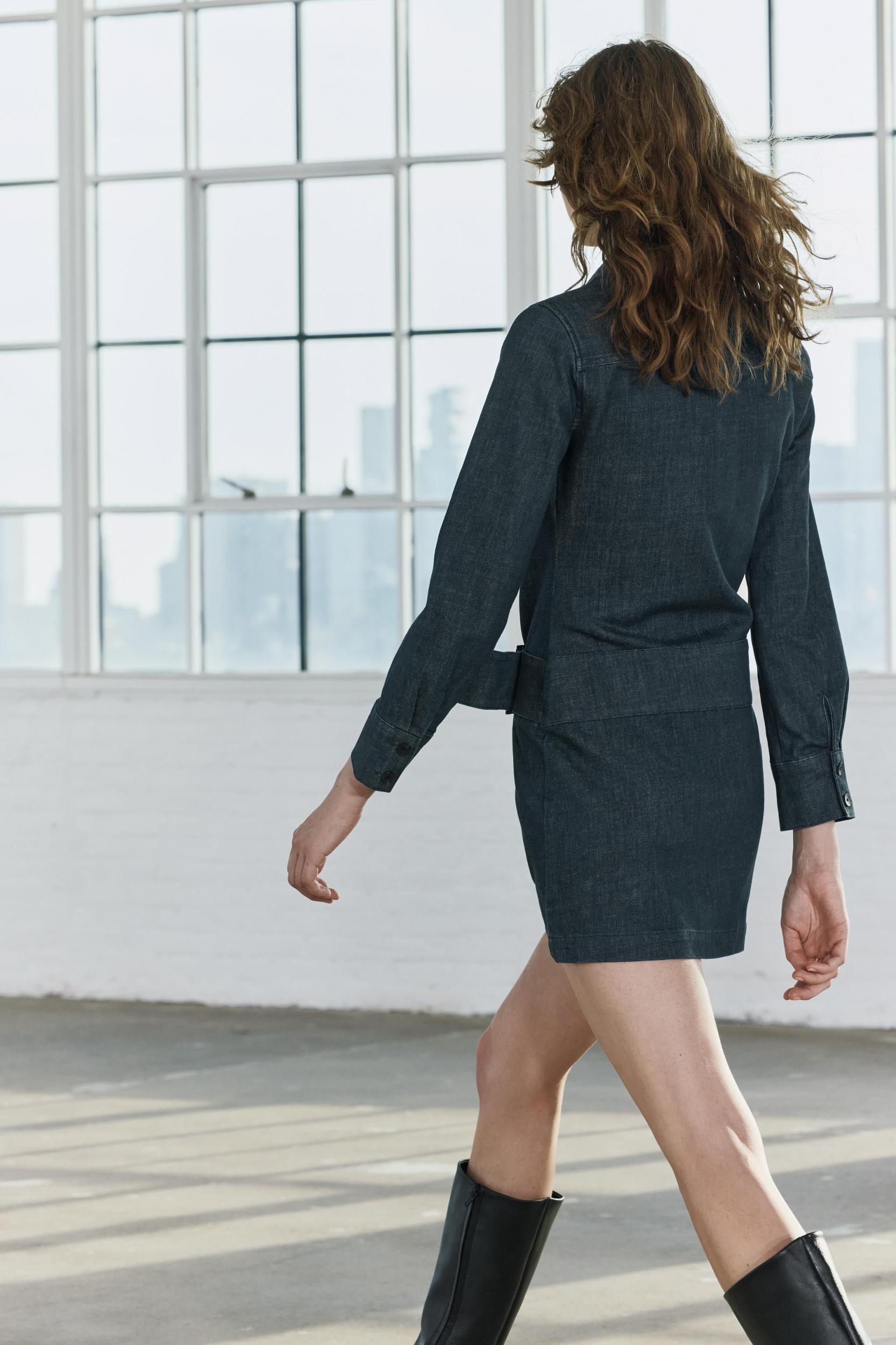 DENIM MINI DRESS ZW COLLECTION Product Image