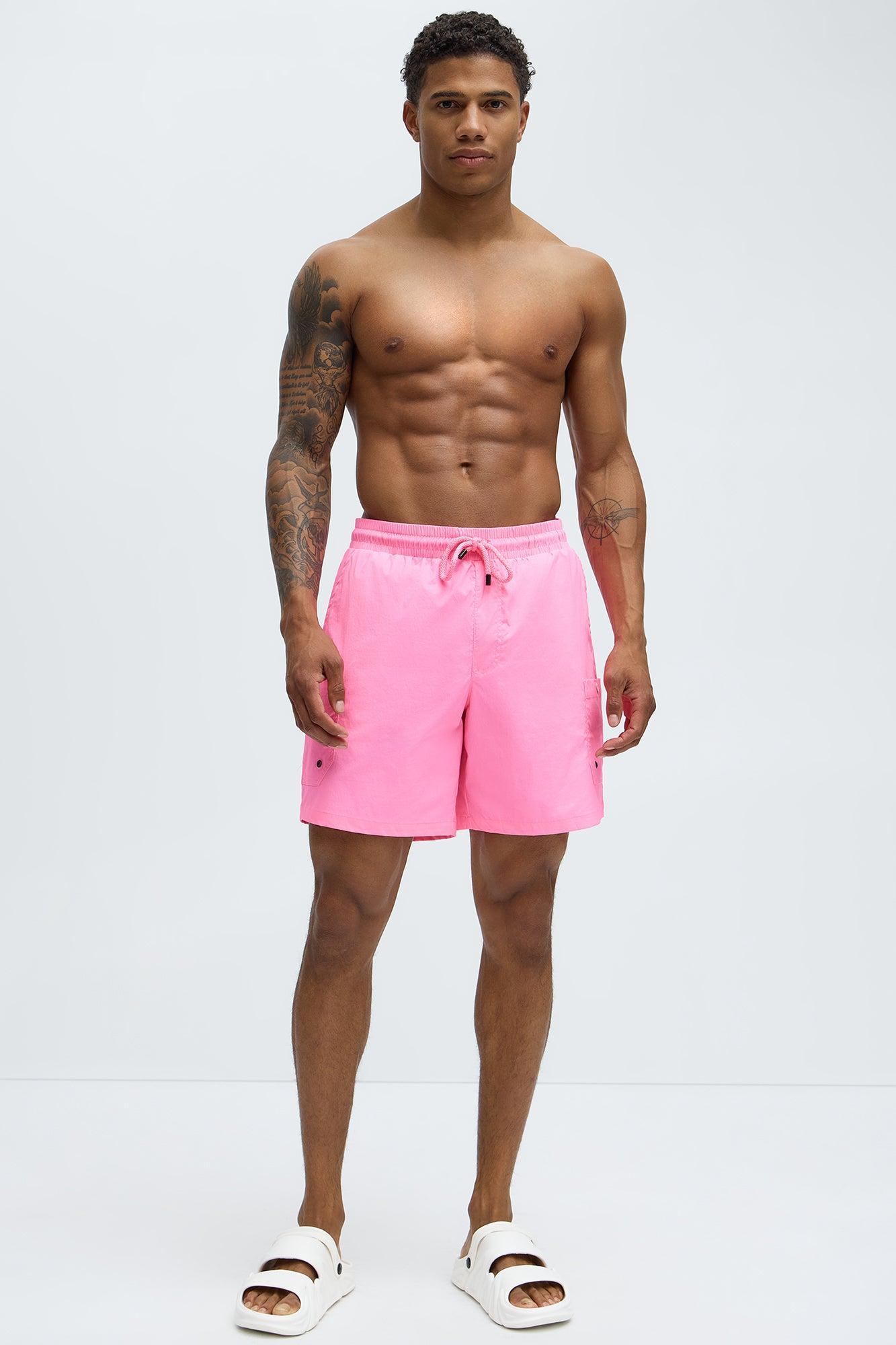 Fortified Pocket Swim Classic Trunk - Pink Product Image