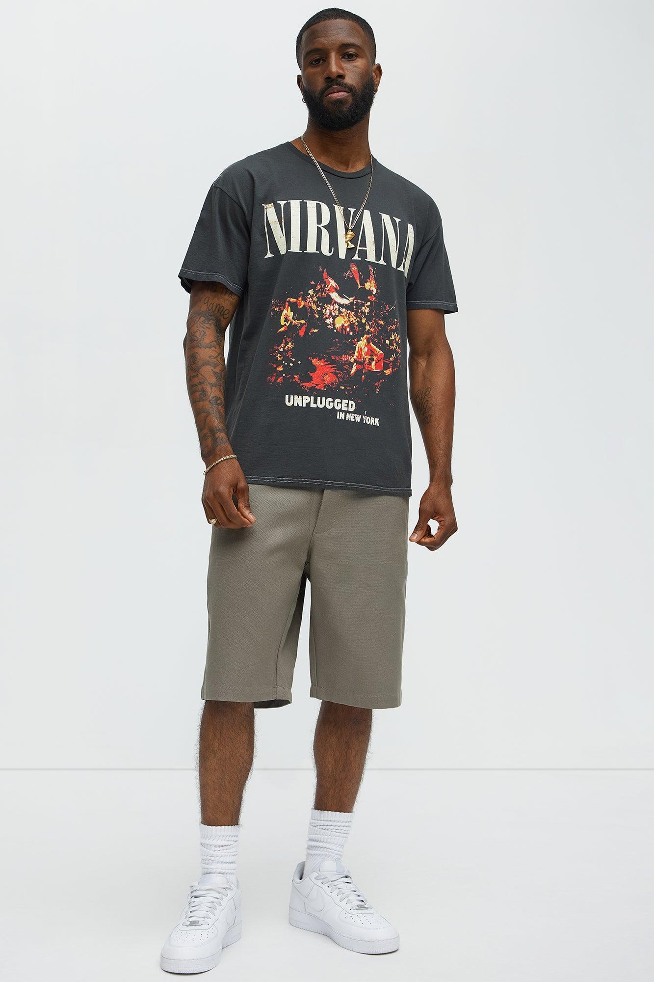 Nirvana New York Unplugged Short Sleeve Tee - Black Male Product Image