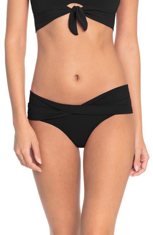 Robin Piccone Ava Solid Twist-Front Bikini Bottom Product Image