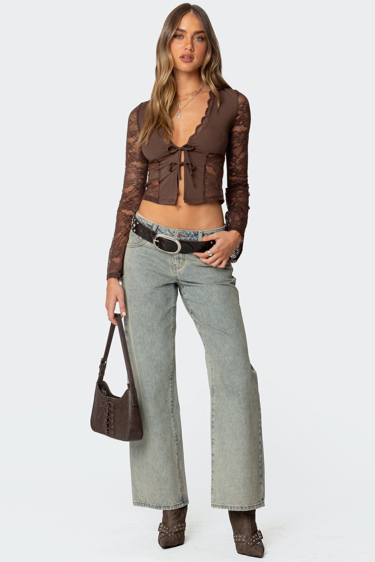 Stephi Lacey Split Front Top Product Image