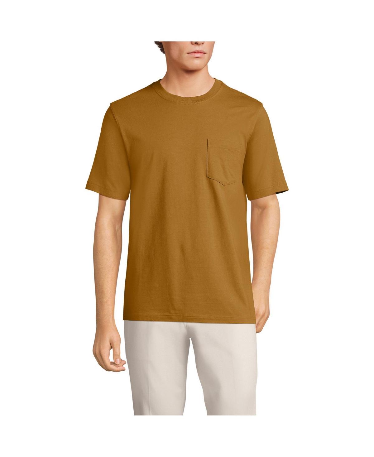 Men's Land's End Super-T Short Sleeve T-Shirt with Pocket, Size: XL, Rich Red Product Image